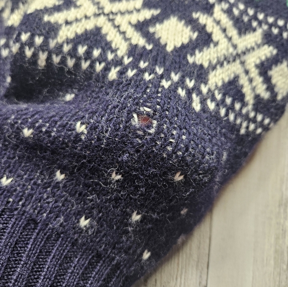 Blarney Castle Designs Sweater Medium Shamrocks Wool Fairisle - Picture 8 of 14